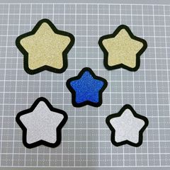 うちわ文字　星パーツ　5枚セット