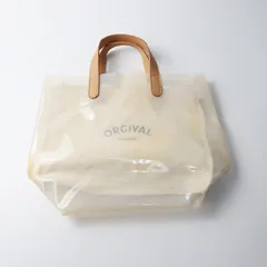 美品 オーチバル オーシバル ORCIVAL クリアPVCトートバッグ インナーポーチ付き /オフホワイトXエクリュ【2400014249231】
