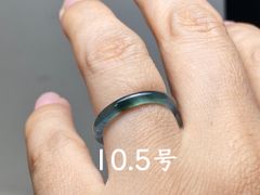 L12-185 極品 高氷種 10.5号 天然グアテマラ産 A貨 本翡翠 くりぬき リング
