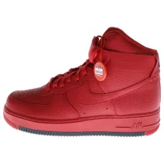 NIKE (ナイキ) AIR FORCE 1 '07 HIGH University Red AO2440-600 エアフォース1 ハイカットスニーカー シューズ レッド US9/27cm