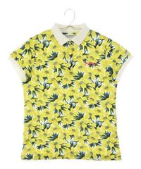 【美品Bランク】ジャックバニー｜レディース｜半袖ポロシャツ｜2｜イエロー｜中古ゴルフウェア