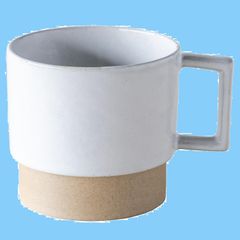 陶器 9x12x高さ8.5cm スノーホワイト 400ml マグ TSUNAGU T-963036 スタック TAMAKI
