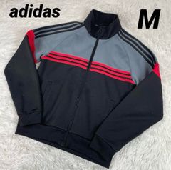90s adidas トラックジャケット ジャージ 刺繍ワンポイント 万国旗