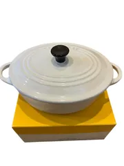 LE CREUSET ホワイト ミニオーバルココット LE CREUSET ホワイト ミニオーバルココット