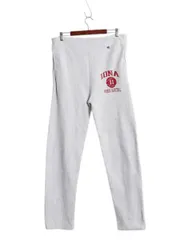 【お得なクーポン配布中!】 90s USA製 チャンピオン リバースウィーブ 3段 カレッジ プリント スウェット パンツ メンズ レディース M / オールド ポケット付き 裏起毛