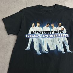 激レア　BACK STREET BOYS　バックストリート・ボーイズ　Millennium　ミレニアム　バンド　半袖Tシャツ　古着　ブラック　黒　M