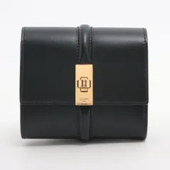 【現行品・極美品】セリーヌ スモール トリフォールドウォレット16 セーズ 黒 セリーヌ CELINE スモールトリフォールドウォレット セーズ16