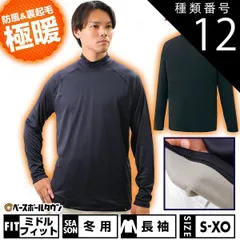【新品未使用】 種類12:(2900)ネイビー/XO 野球 ZETT ゼット 裏起毛 アンダーシャツ 大人 冬用 長袖 ハイネック ゆったり HEAT-Z Hyper 軽量 保温 BO8641
