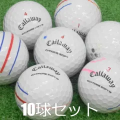 ロストボール 訳あり キャロウェイ クロームソフト トリプルトラック ホワイト 10球セット 中古 白 ワケアリ ゴルフボールのサムネイル