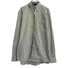 Wrangler 長袖 チェックシャツ L～ イエロー ブルー ホワイト ラングラー ボタンダウン 胸ポケット 古着卸 アメリカ仕入 a702-5809のサムネイル