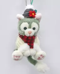 【中古】雑貨 ジェラトーニ ぬいぐるみストラップ 「ダッフィーのクリスマス2015」 東京ディズニーシー限定