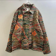 USA 90s ヴィンテージ アメリカ ジャケット 刺繍 ゴブラン ビンテージ