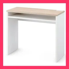 【アイリスオーヤマ　収納・家具　シリーズ家具】　ウッドデスク ームホワイト／ライトナチュラル ●「ワンルームでもお部屋が広く使える」 おすすめ おしゃれ　★売れ筋★　人気 9183280