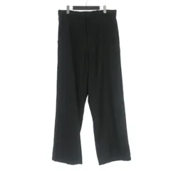 コムデギャルソンシャツ COMME des GARCONS SHIRT フランス製 90' ウールギャバ ワイドパンツ スラックス M ブラック 黒のサムネイル