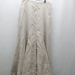 ◇ Θ earth music&ecology ロング マーメイド スカート サイズS ライトベージュ レディース E  【1505290014175】