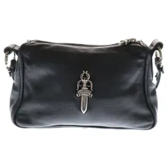 CHROME HEARTS ❗️クロムハーツ❗️百合の紋章❗️レザー ショルダーバッグ クロムハーツ CHROME HEARTS フレア ショルダーバッグ ワンショルダー