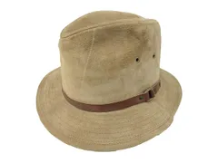 カンゴール KANGOL スウェード 中折れ ハット 帽子 M ベージュ レザー ヘッドウェアのサムネイル