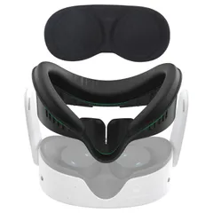Iesooy for MetaQuest 3S 用フェイスクッション フェイシャルインターフェイスブラケット PUフォームパッド 光漏れ軽減VRパッド 通気性 汚れ防止 MQ3S用アクセサリーのサムネイル