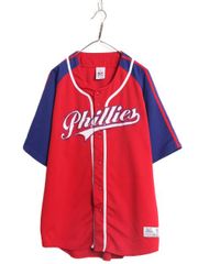 00s MLB フィリーズ TRUE FAN ベースボールシャツ ゲームシャツ - メルカリ