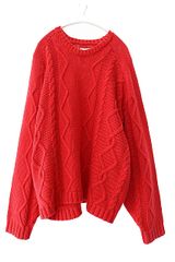 ANCELLM アンセルム 25AW CABLE STITCH KNIT ケーブル ステッチ ニット  