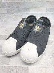 ◇ adidas アディダス SUPERSTAR SLIP ON W fv3187 スリッポン シューズ サイズ23.0㎝ ブラック レディース P  【1406110027613】