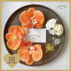 オレンジ橙 胡蝶蘭髪飾り 成人式 結婚式 和装前撮り 白無垢 ブリザードフラワー 2509