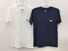 ブルーブルー Tシャツ S ネイビー/ホワイト 2枚セット フルーツオブザルーム コラボ 2406WT004