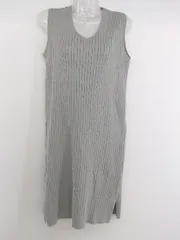 ◇ closet story UNITED ARROWS リブニット ノースリーブ 膝丈 ワンピース グレー レディース P  【中古】 【1209280003049】