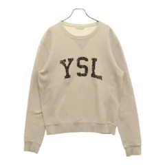 SAINT LAURENT PARIS (サンローランパリ) 21AW YSL フロントロゴ クルーネックスウェット トレーナー アイボリー TO81 666979 Y 36IP 9766のサムネイル