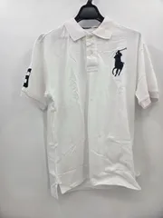 新品タグ付✨ラルフローレン ビッグポニー ポロシャツ ホワイト メンズG カスタムスリムフィット Lサイズ