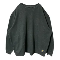 3XL カーハート 無地 極太アーム グレー トレーナー メンズ 古着 長袖
