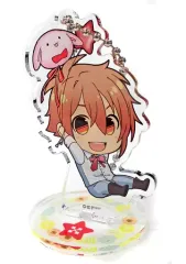 【中古】キーホルダー・マスコット(キャラクター) 七瀬陸 「アイドリッシュセブン×animatecafe トレーディングアクリルスタンドキーホルダー Rabbit baloon ver.」