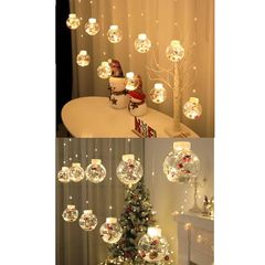 iikuru クリスマス 飾り クリスマスツリー オーナメント LED ライト サンタクロース 雑貨 ツリー 飾り付け 部屋 インテリア 装飾 ya241