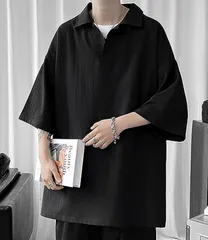 夏服 メンズ Tシャツ 半袖 大きいサイズ L-5XL 無地 Vネック おしゃれ カジュアル ゆったり ビッグシルエット カットソー 人気 柔らかい シンプル 快適 接触冷感 薄手 ruisheng02