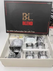 【K-1464】ツインバード TWINBIRD カップ＆ソーサー付　コーヒーメーカー coffeemaker set with  tray 未使用品 新品