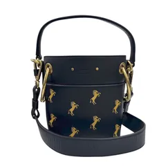 希少 未使用級 クロエ ケララ ホーボー バッグ ホースチャーム エナメル 黒 希少 未使用級 クロエ ケララ ホーボー バッグ ホースチャーム