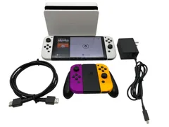 Nintendo Switch ニンテンドースイッチ (有機ELモデル) ホワイト Joy-Conおまけつき♪ 美品 動作OK ドック 充電グリップ 電源アダプター HDMIケーブル