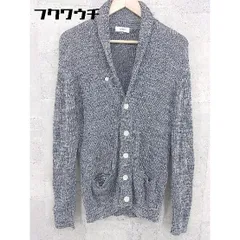 ◇ SHIPS シップス コットン ニット 長袖 ショールカラーカーディガン サイズM グレー レディース 【中古】 【1002801623180】