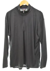 パタゴニア PATAGONIA キャプリーン ミッド ウェイトジップ ネック 長袖カットソー ロンT ブラック LLサイズ 103MT-3222