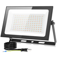 送料込み3連投光器LED ハロゲン蛍光灯小さく収納から最大178cm