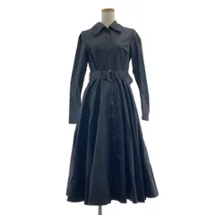 foufou / フーフー | THE DRESS ベルテッドシャツワンピース | 0 | ブラック | レディース