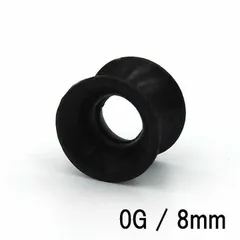 シリコン ピアス  ボディピアス ブラック 0G8mm　 00Ｇ10ⅿⅿ