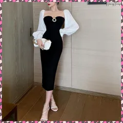 送料無料 パーティードレス 韓国ワンピースセクシー 結婚式ドレス 披露宴 着やせ長袖 ロングワンピース 大人上品 オフショルダータイトワンピース 2way きれいめお呼ばれ 披露宴ドレス二次会 ドッキングワンピ キャバドレス 韓国
