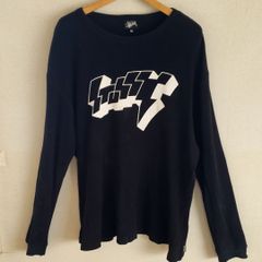 ステューシー STUSSY サーマル カットソー 長袖 ブラック XLサイズ
