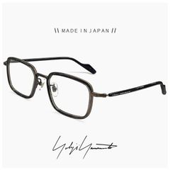 【商品名】ヨウジ ヤマモト メガネ 日本製 19-0099 3 c03 Yohji Yamamoto 鯖江 メンズ 眼鏡 スクエア 型 四角 黒縁 黒ぶち フレーム
