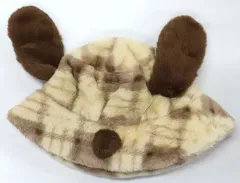 【中古】衣類 スヌーピー(チェック) ボアバケットハット 「PEANUTS(SNOOPY)」 ユニバーサル・スタジオ・ジャパン限定