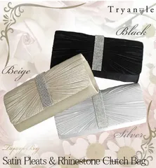 ハンドバッグパーティーバッグ サテン プリーツ ビジュー 大きめ アコーディオンプリーツ2wayパーティバッグ パーティーバッグ パーティバッグ パーティバック クラッチバッグ レディース 結婚式 フォーマル 2way 結婚式