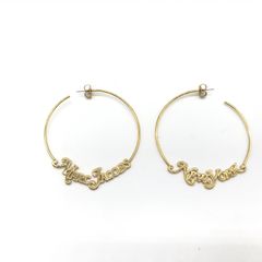 MarcJacobs マークジェイコブス フープリングピアス ゴールド 美品【中古品】保存袋付き
