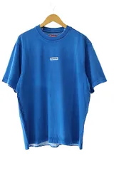シュプリーム SUPREME 24AW Overprint Small Box S/S Top オーバープリント スモール ボックス ロゴ プリント 半袖 Tシャツ S 青 ブルー ブランド古着ベクトル 中古☆AA★250114