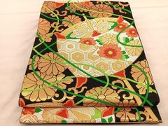 平和屋着物▽豪華振袖 駒刺繍 草花文 金彩 高島屋扱い 正絹 逸品